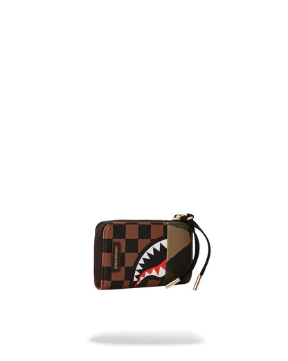 Sprayground Popular | EXTERIOR GOLD ZIP POCKET SHARKS IN PARIS WALLET