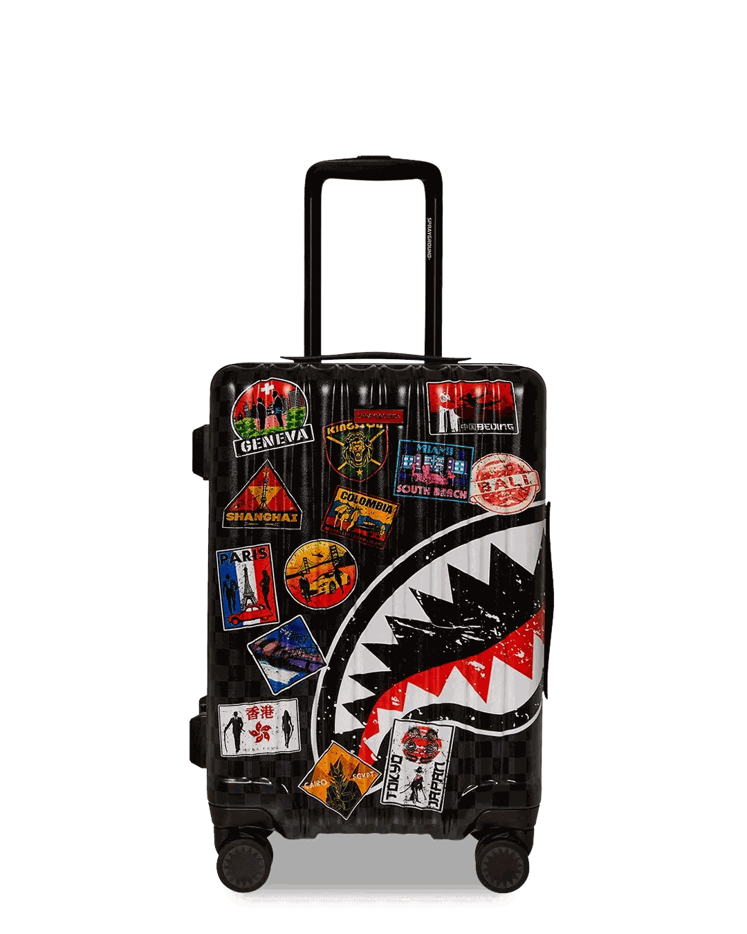 Sprayground Best Seller | GLOBAL MOGUL UNLIMITED MILES SHARKNAUTICS HARDSHELL CARRY-ON LUGGAGE