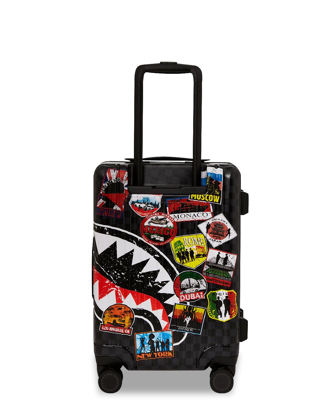Sprayground Best Seller | GLOBAL MOGUL UNLIMITED MILES SHARKNAUTICS HARDSHELL CARRY-ON LUGGAGE