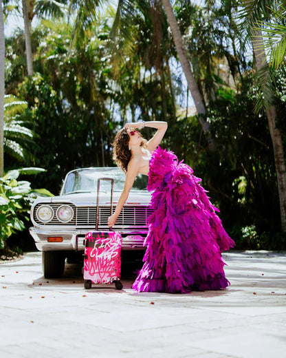 Sprayground Recommended | AFTERGLOW SKYGLOW SHARKNAUTICS HARDSHELL CARRY-ON LUGGAGE