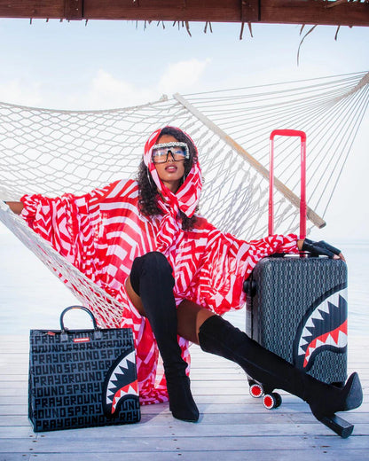 Sprayground Exclusive | SHARKFINITY STEALTH PILOT SHARKNAUTICS HARDSHELL CARRY-ON LUGGAGE