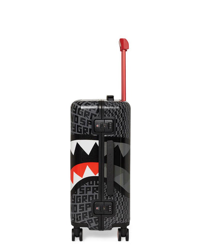 Sprayground Exclusive | SHARKFINITY STEALTH PILOT SHARKNAUTICS HARDSHELL CARRY-ON LUGGAGE
