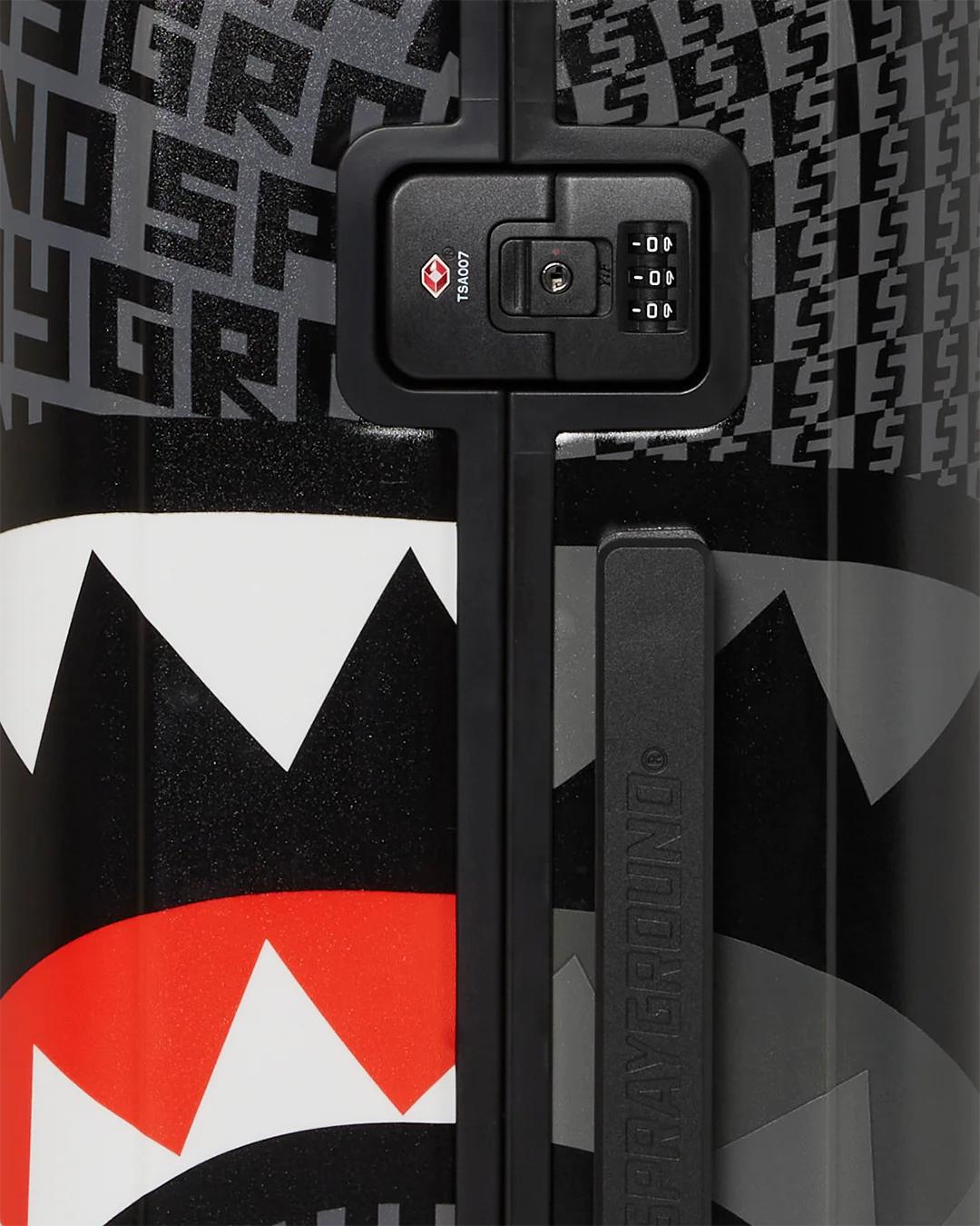 Sprayground Exclusive | SHARKFINITY STEALTH PILOT SHARKNAUTICS HARDSHELL CARRY-ON LUGGAGE
