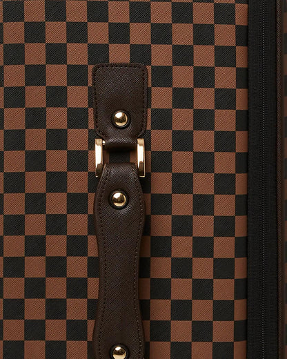 Sprayground Classic | EXTERIOR GOLD ZIP POCKET SHARKS IN PARIS JETSETTER CARRY-ON LUGGAGE