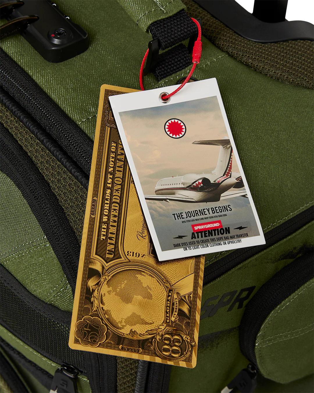 Sprayground Essential | SPECIAL OPS OPERATION SUCCE$$ JETSETTER CARRY-ON LUGGAGE