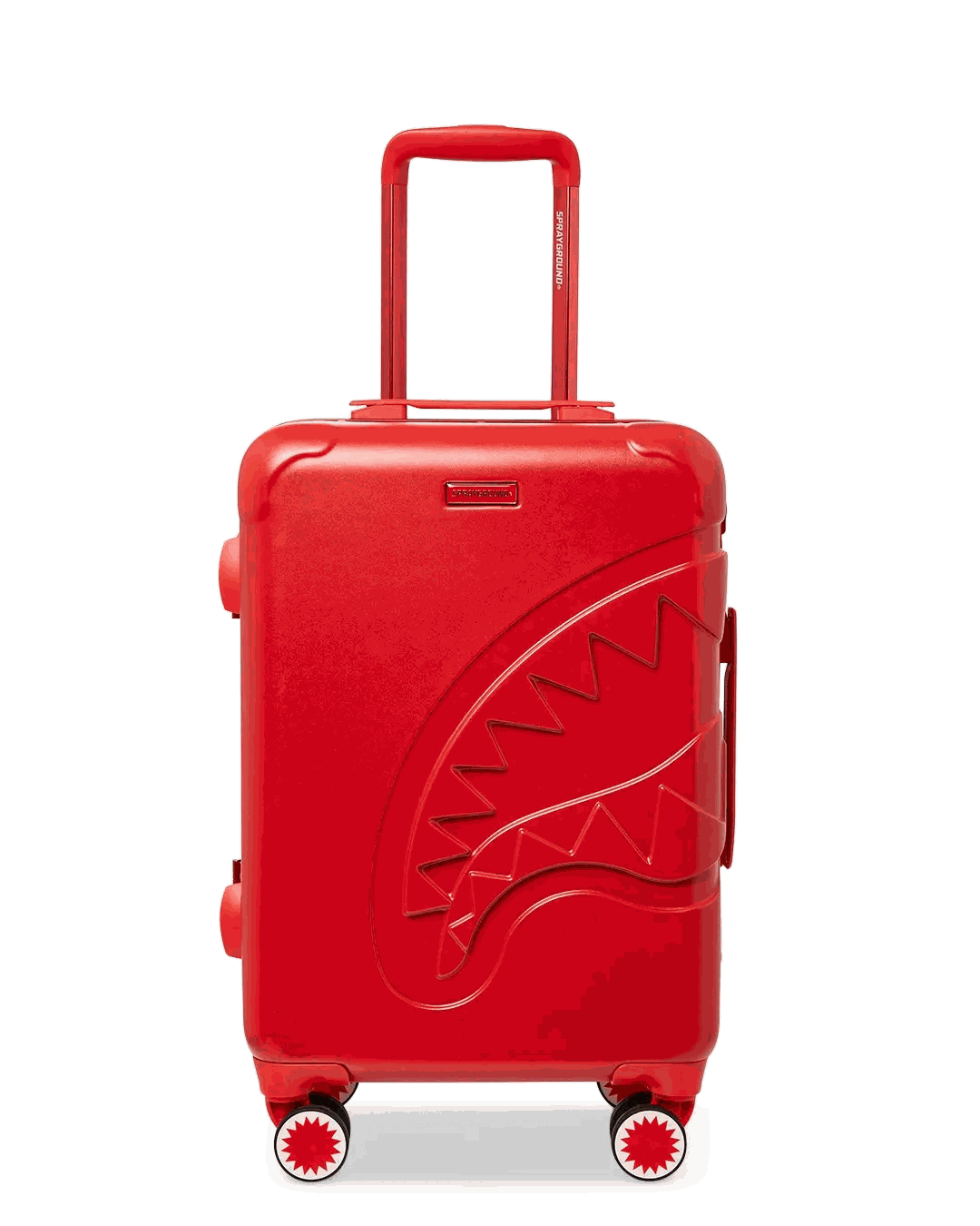 Sprayground New | MOLDED SHARKITECTURE RED HARDSHELL CARRY-ON LUGGAGE