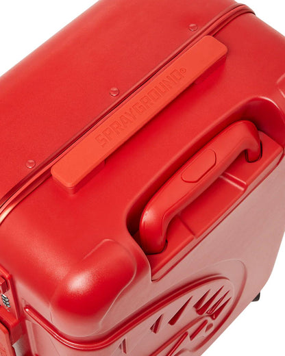 Sprayground New | MOLDED SHARKITECTURE RED HARDSHELL CARRY-ON LUGGAGE