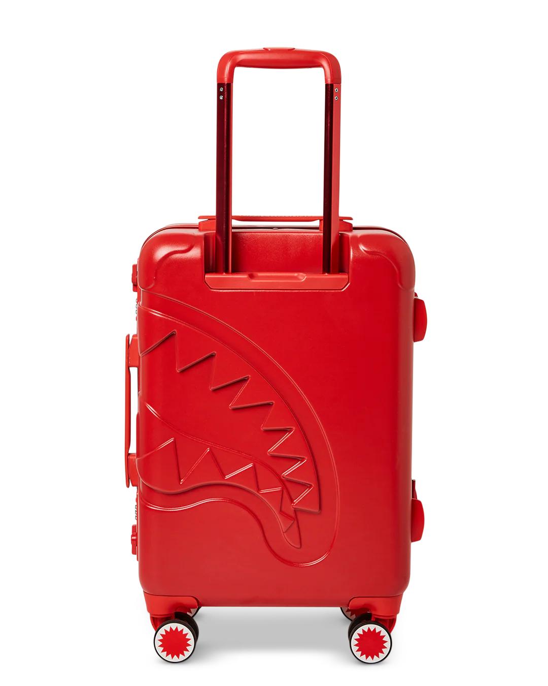 Sprayground New | MOLDED SHARKITECTURE RED HARDSHELL CARRY-ON LUGGAGE