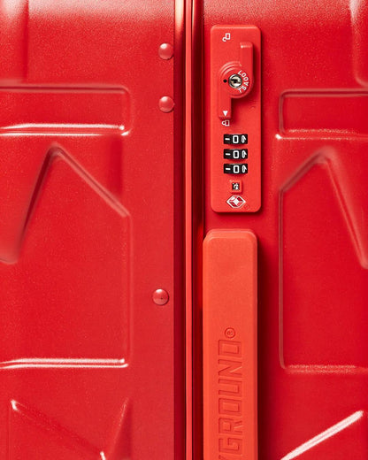 Sprayground New | MOLDED SHARKITECTURE RED HARDSHELL CARRY-ON LUGGAGE