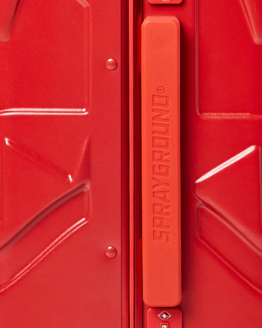 Sprayground New | MOLDED SHARKITECTURE RED HARDSHELL CARRY-ON LUGGAGE