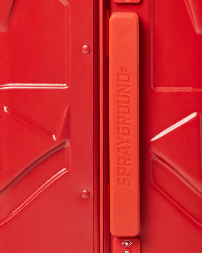 Sprayground New | MOLDED SHARKITECTURE RED HARDSHELL CARRY-ON LUGGAGE