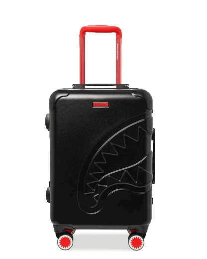Sprayground Featured | MOLDED SHARKITECTURE BLACK HARDSHELL CARRY-ON LUGGAGE
