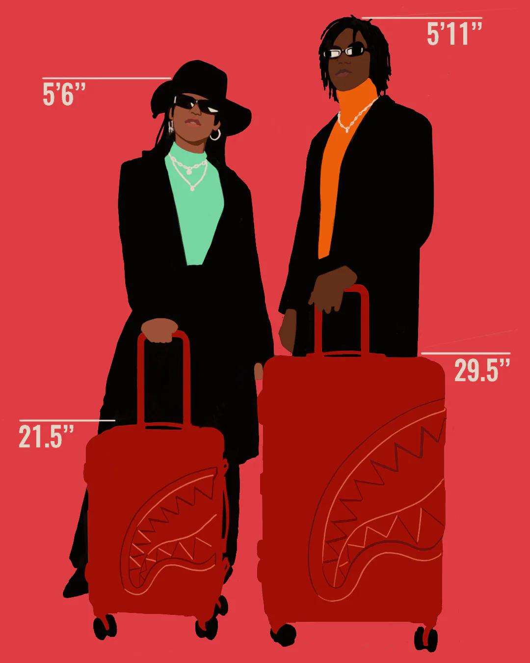 Sprayground Featured | MOLDED SHARKITECTURE BLACK HARDSHELL CARRY-ON LUGGAGE