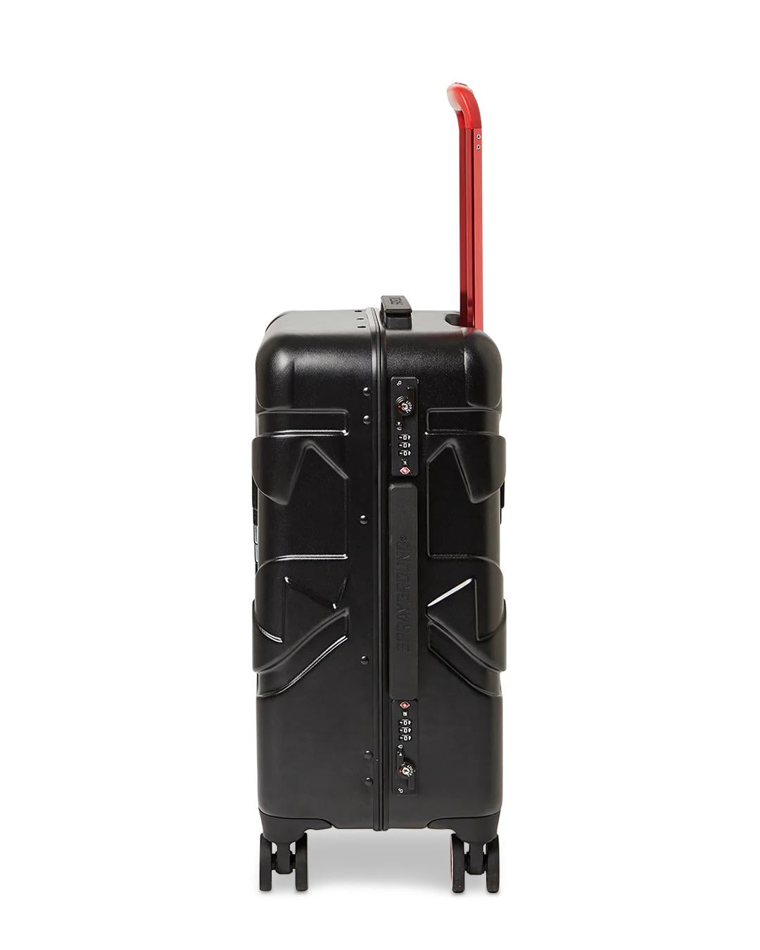 Sprayground Featured | MOLDED SHARKITECTURE BLACK HARDSHELL CARRY-ON LUGGAGE