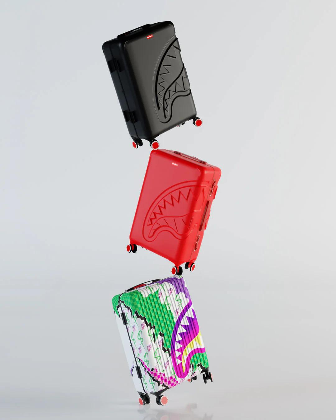 Sprayground Featured | MOLDED SHARKITECTURE BLACK HARDSHELL CARRY-ON LUGGAGE