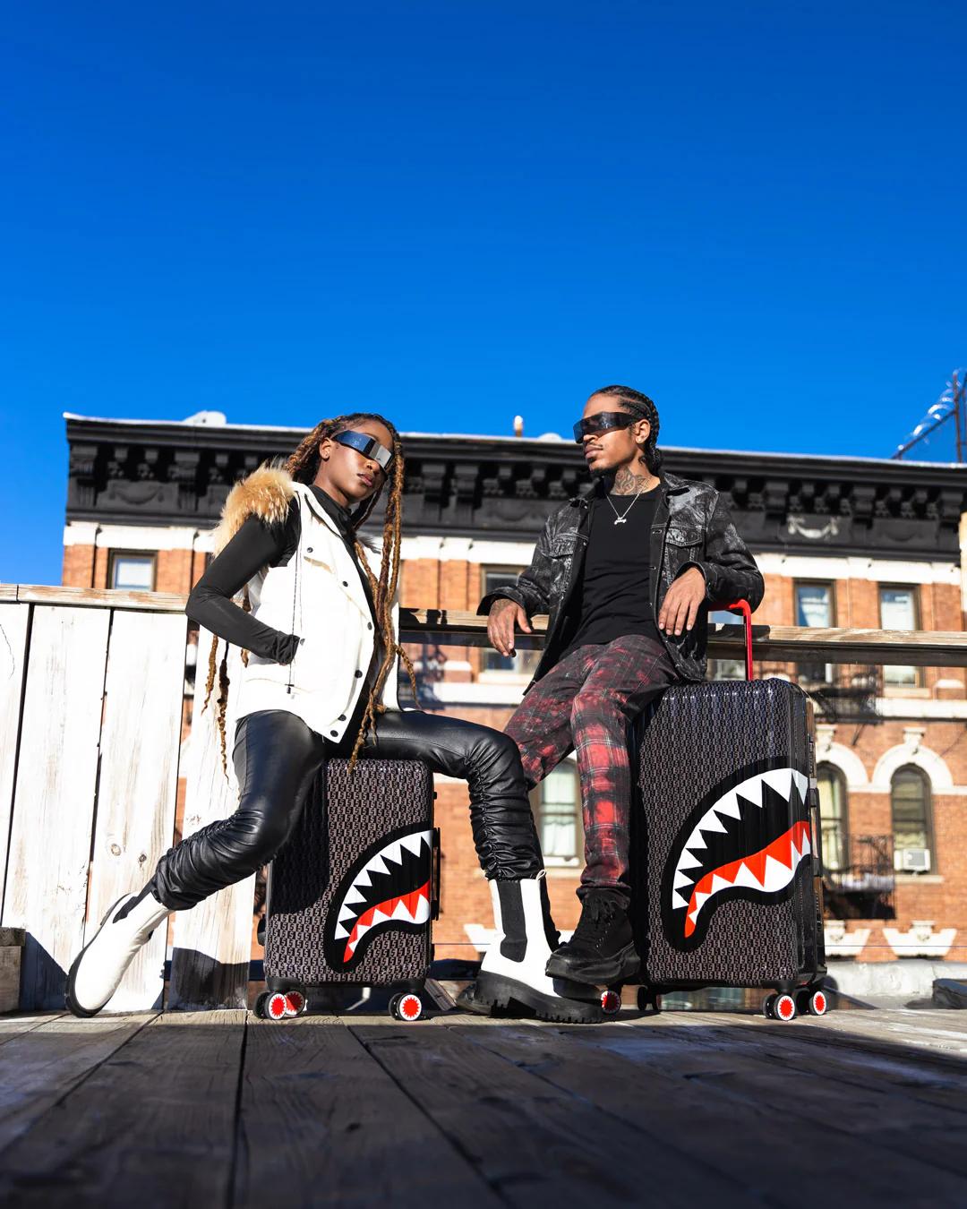 Sprayground Exclusive | SPRAYGATTI REVV SHARKNAUTICS HARDSHELL CARRY-ON LUGGAGE