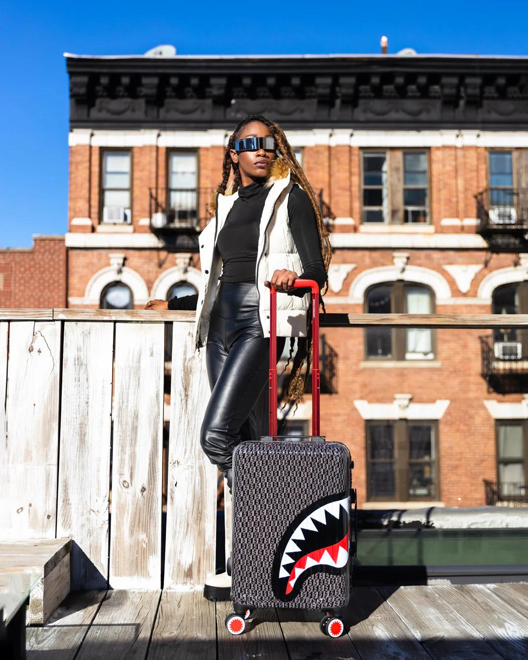 Sprayground Exclusive | SPRAYGATTI REVV SHARKNAUTICS HARDSHELL CARRY-ON LUGGAGE