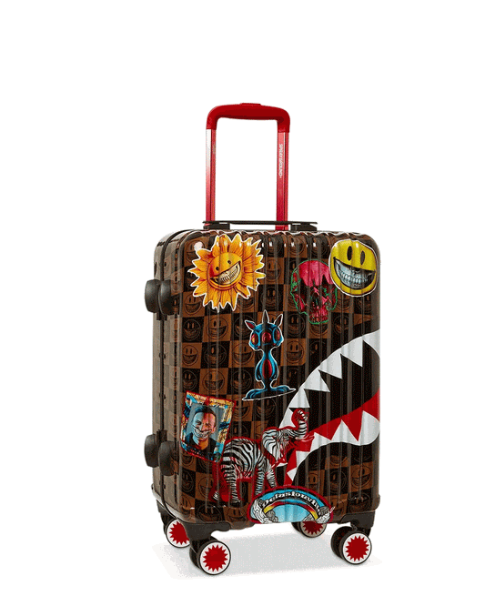 Sprayground Signature | GLOBAL MOGUL POPAGANDA RON ENGLISH EDITION HARDSHELL CARRY-ON LUGGAGE