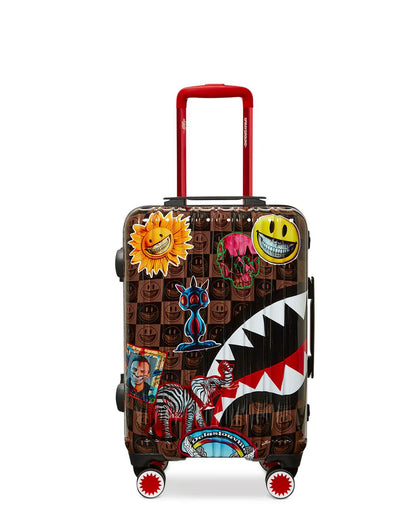 Sprayground Signature | GLOBAL MOGUL POPAGANDA RON ENGLISH EDITION HARDSHELL CARRY-ON LUGGAGE