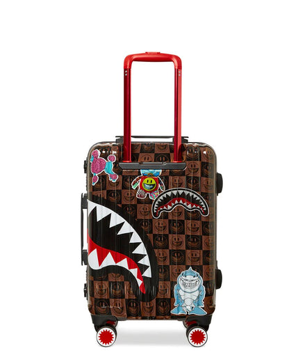Sprayground Signature | GLOBAL MOGUL POPAGANDA RON ENGLISH EDITION HARDSHELL CARRY-ON LUGGAGE