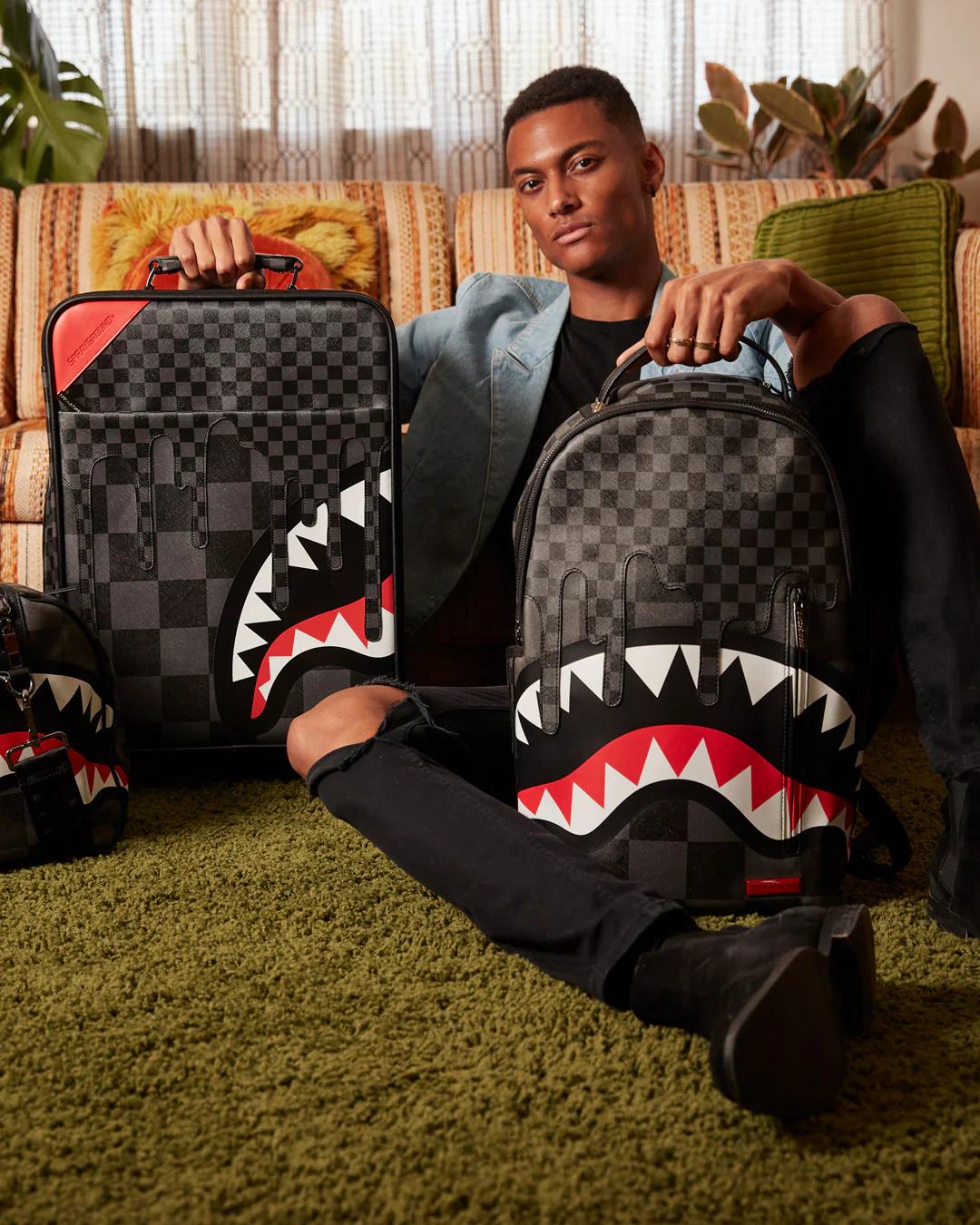 Sprayground Featured | XTC GREY SHARKS IN PARIS JETSETTER CARRY-ON LUGGAGE