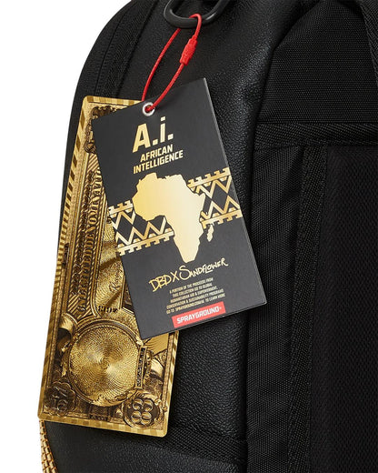 Sprayground Essential | A.I.8 AFRICAN INTELLIGENCE GUILDED LEOPARD BACKPACK (DLXV)