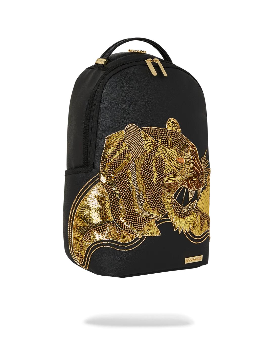 Sprayground Essential | A.I.8 AFRICAN INTELLIGENCE GUILDED LEOPARD BACKPACK (DLXV)
