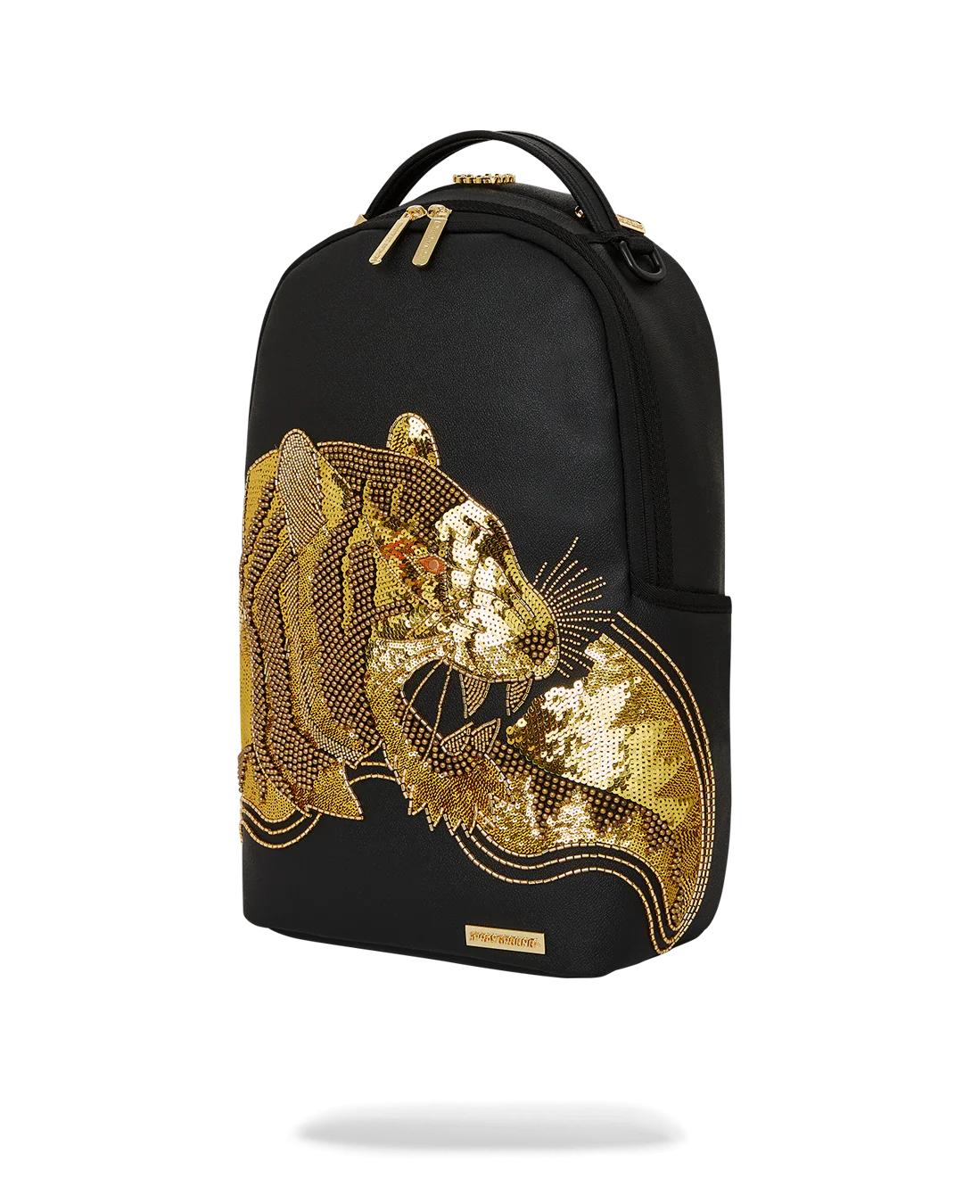 Sprayground Essential | A.I.8 AFRICAN INTELLIGENCE GUILDED LEOPARD BACKPACK (DLXV)