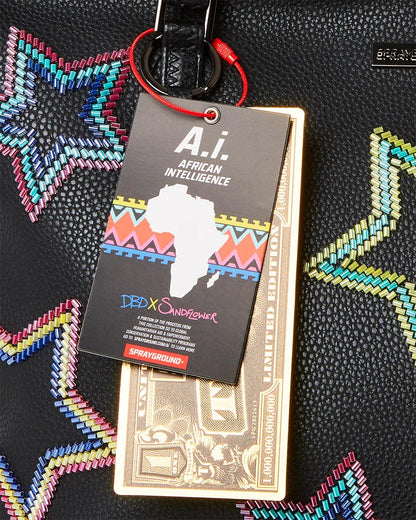 Sprayground Recommended | STAR RACER A.I.7 SANDFLOWER COLLAB BEADED TOTE