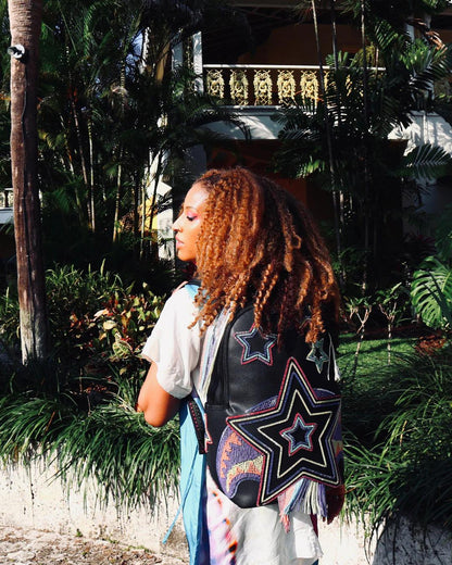 Sprayground Exclusive | STAR RACER A.I.7 SANDFLOWER COLLAB BEADED BACKPACK
