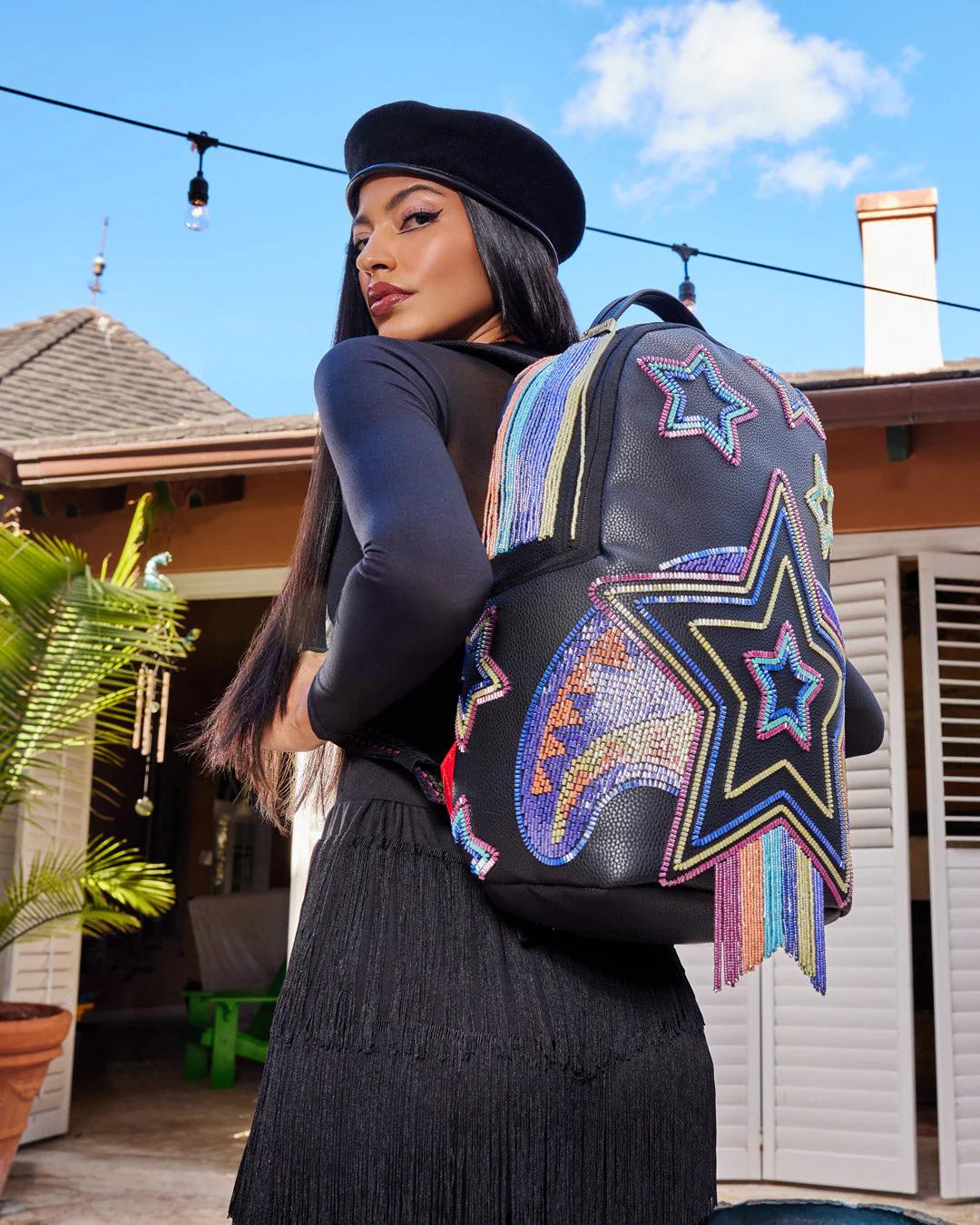 Sprayground Exclusive | STAR RACER A.I.7 SANDFLOWER COLLAB BEADED BACKPACK