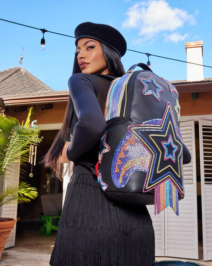 Sprayground Exclusive | STAR RACER A.I.7 SANDFLOWER COLLAB BEADED BACKPACK
