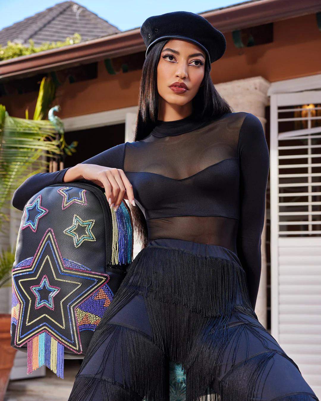 Sprayground Exclusive | STAR RACER A.I.7 SANDFLOWER COLLAB BEADED BACKPACK