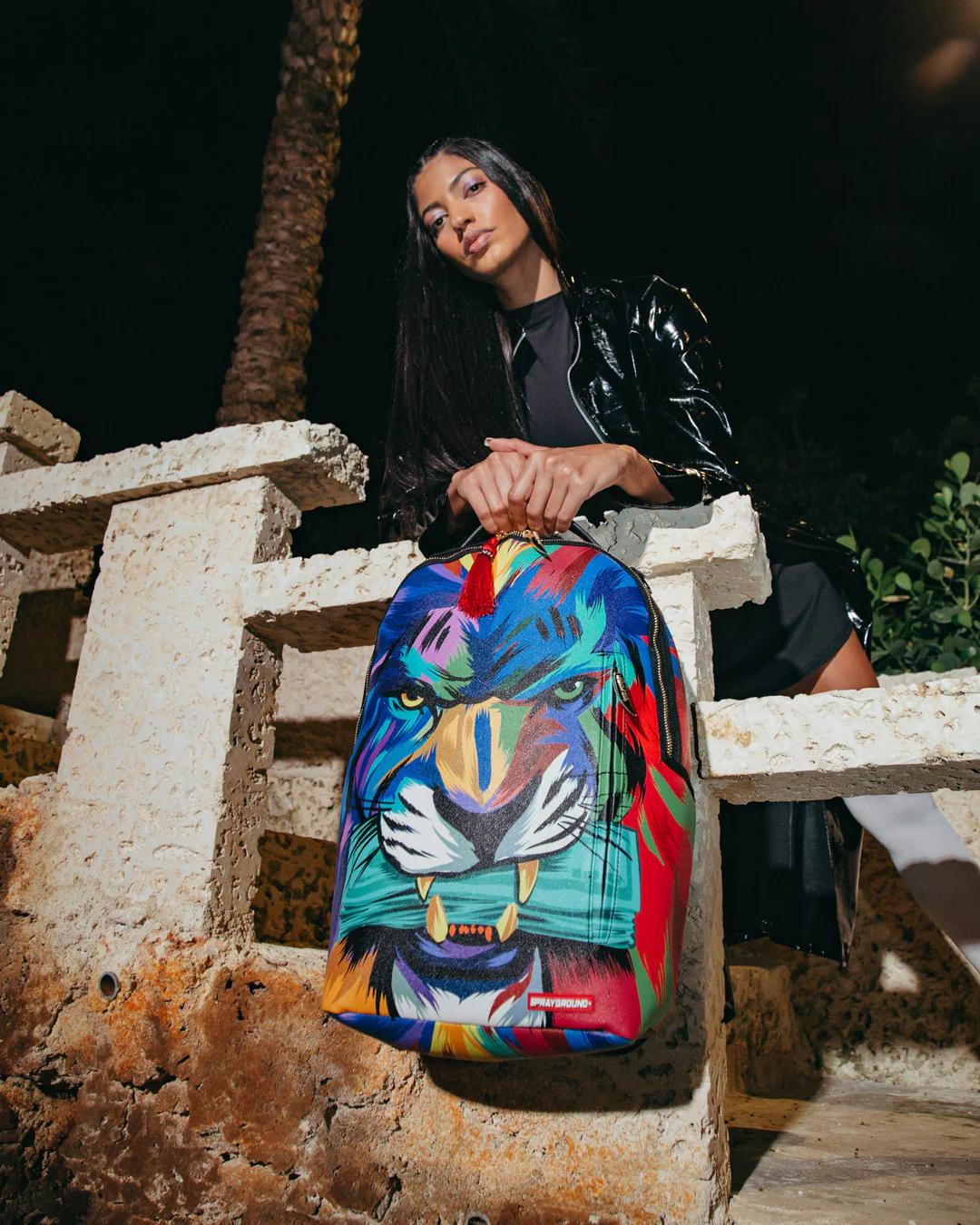 Sprayground Signature | HEAR MY ROAR A.i.6 SANDFLOWER COLLAB BACKPACK (DLXV)