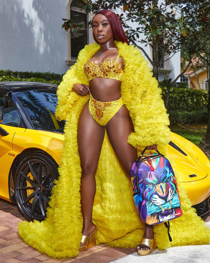 Sprayground Signature | HEAR MY ROAR A.i.6 SANDFLOWER COLLAB BACKPACK (DLXV)