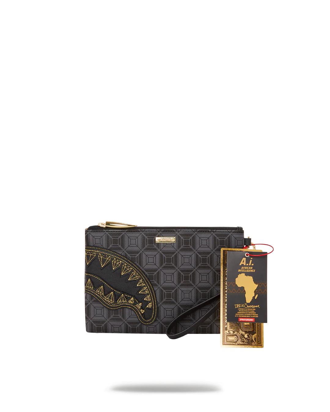 Sprayground Premium | OBSIDIAN STUNNER A.i.6 SANDFLOWER COLLAB CROSSOVER CLUTCH