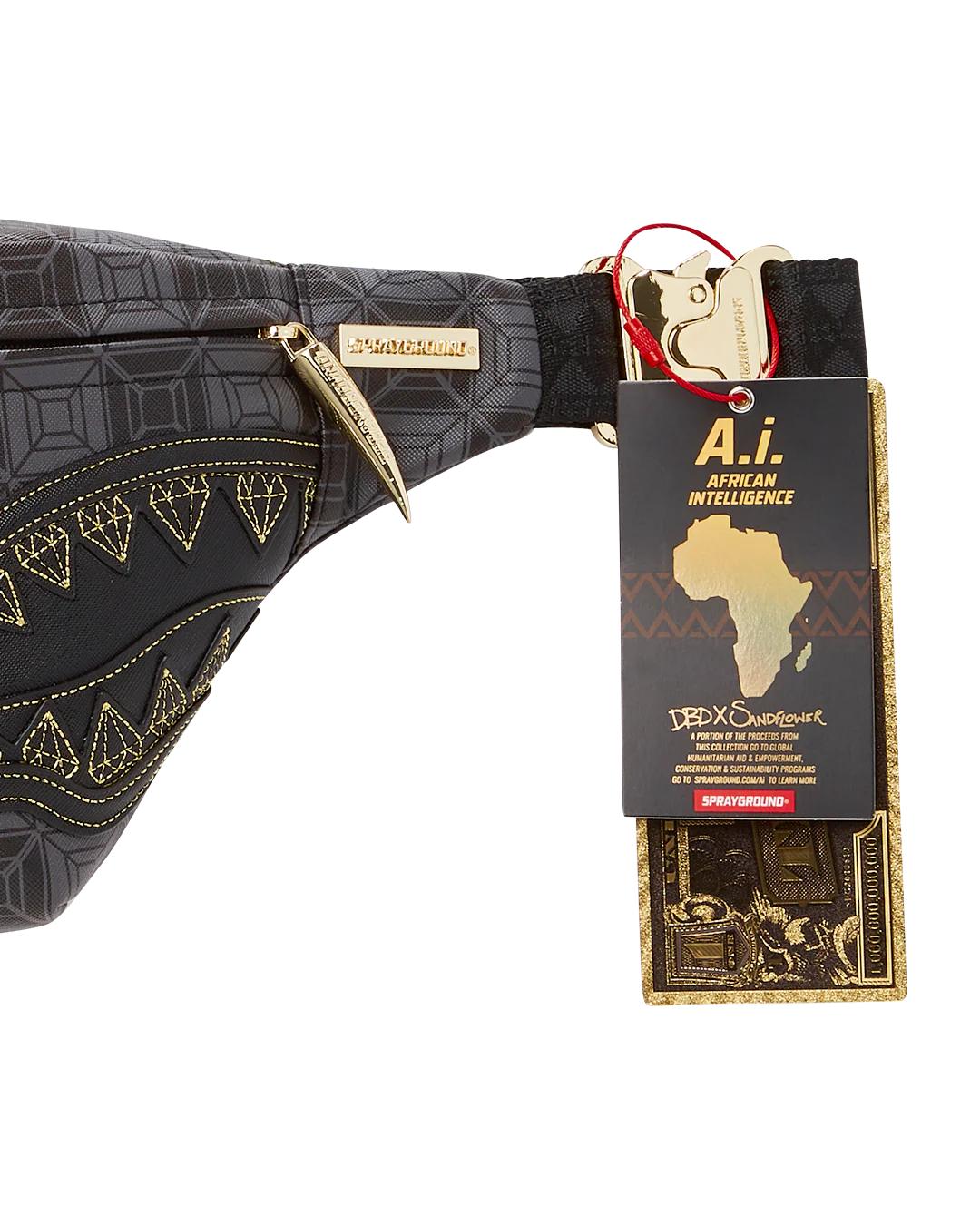 Sprayground New | OBSIDIAN STUNNER A.i.6 SANDFLOWER COLLAB SAVVY CROSSBODY