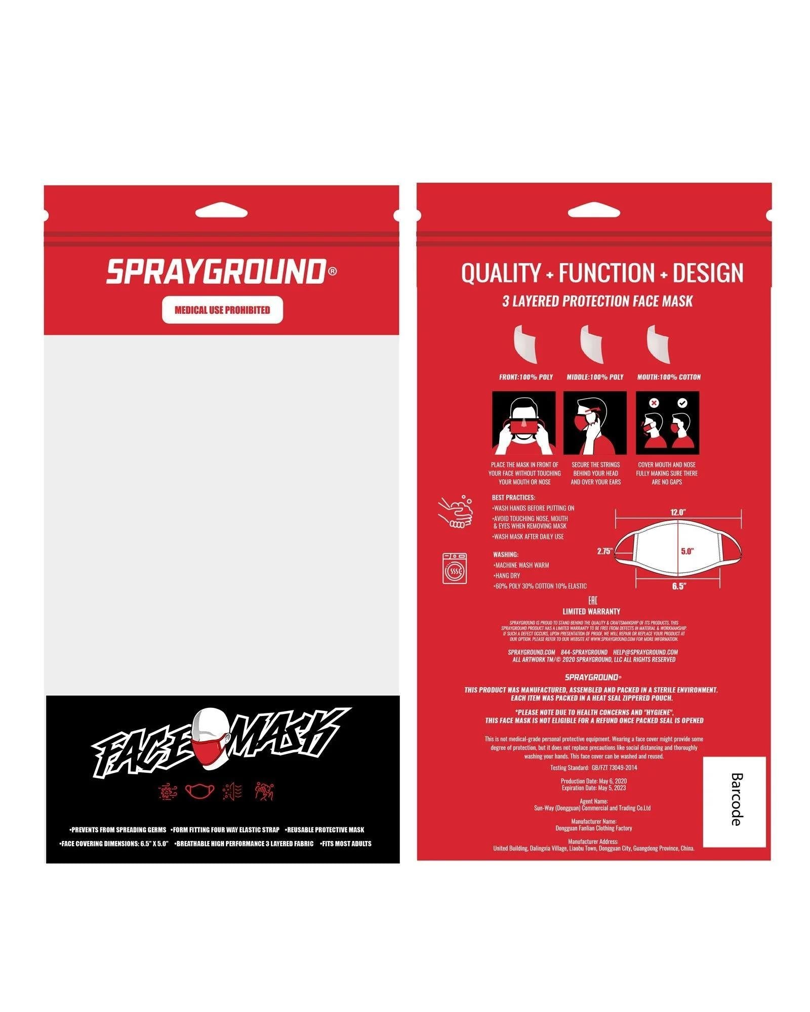 Sprayground Featured | NEON SHARK FORM-FITTING MASK