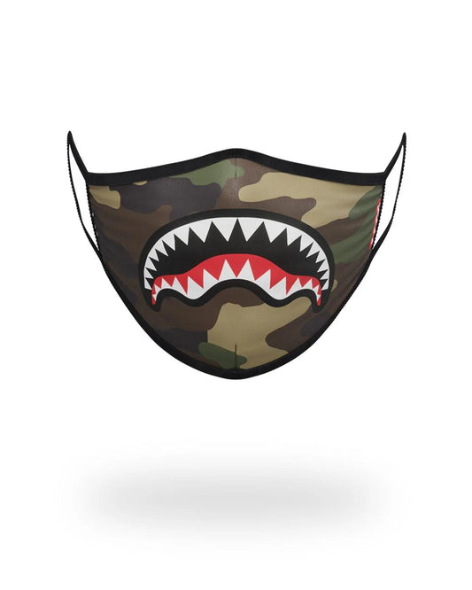 Sprayground Popular | CAMO SHARKMOUTH FORM-FITTING MASK