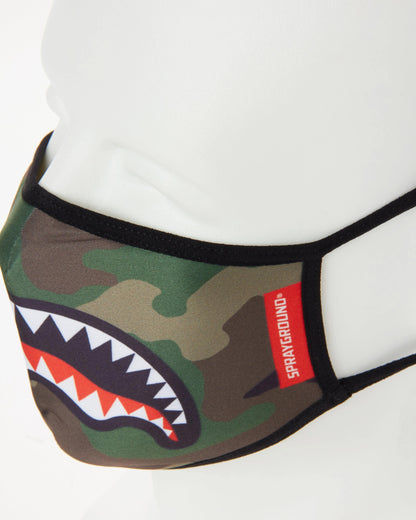 Sprayground Popular | CAMO SHARKMOUTH FORM-FITTING MASK
