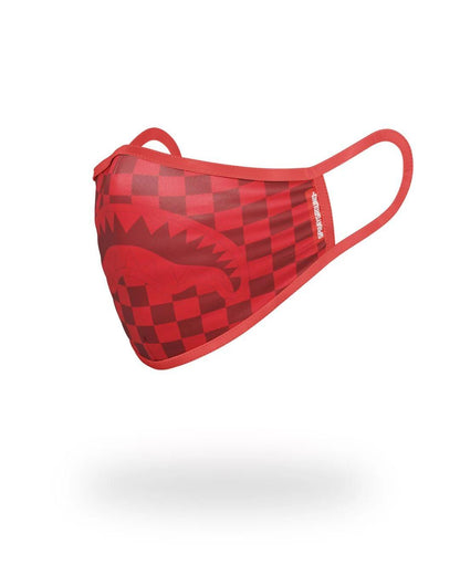Sprayground Best Seller | SHARKS IN PARIS (RED) FORM-FITTING MASK