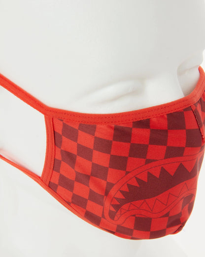 Sprayground Best Seller | SHARKS IN PARIS (RED) FORM-FITTING MASK