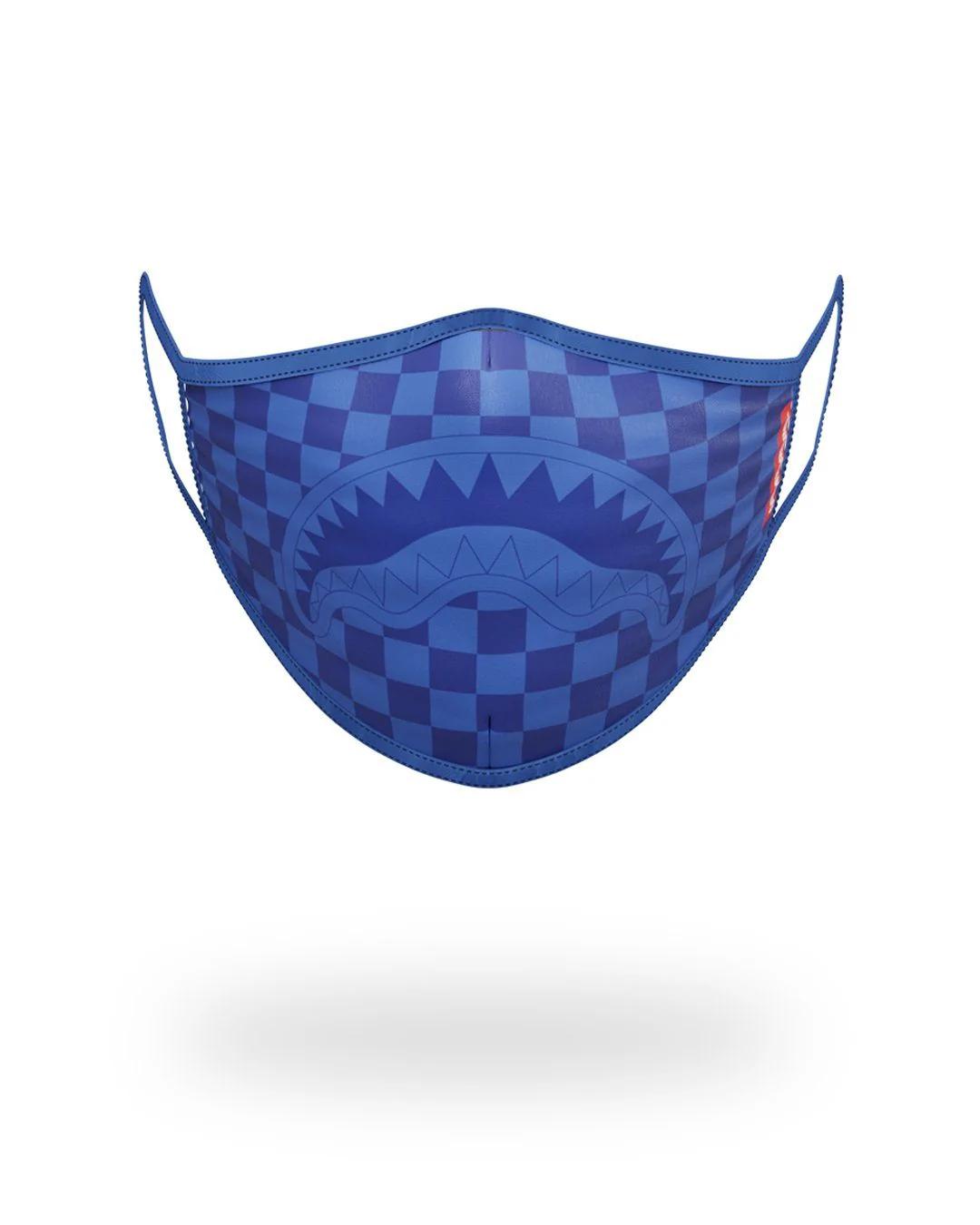 Sprayground Recommended | SHARKS IN PARIS (BLUE) FORM-FITTING MASK