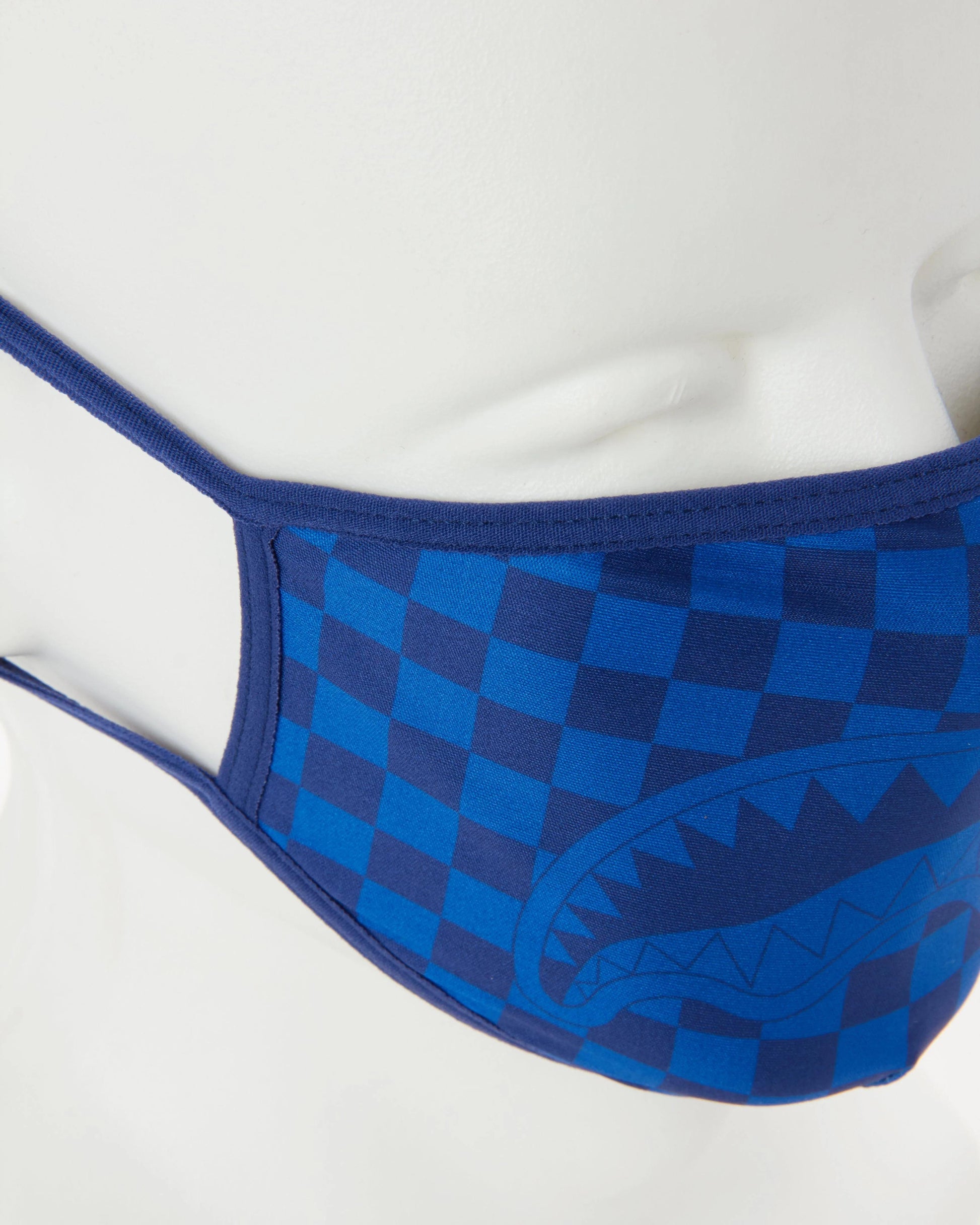 Sprayground Recommended | SHARKS IN PARIS (BLUE) FORM-FITTING MASK