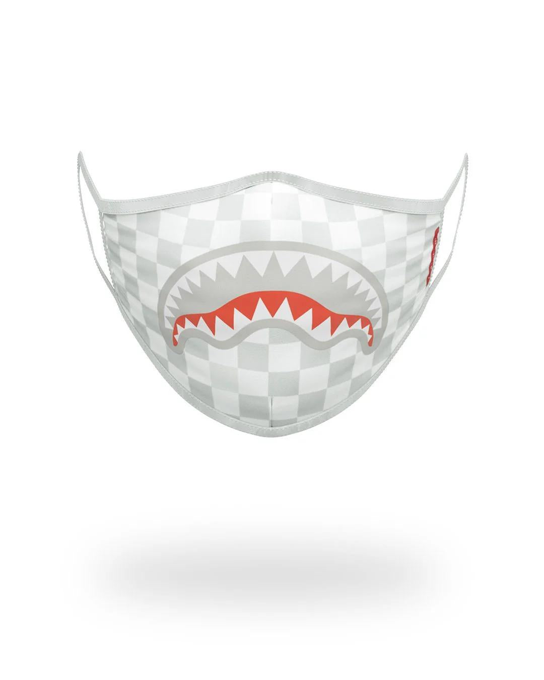 Sprayground Exclusive | SHARKS IN PARIS (WHITE) FORM-FITTING MASK
