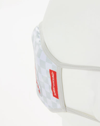 Sprayground Exclusive | SHARKS IN PARIS (WHITE) FORM-FITTING MASK