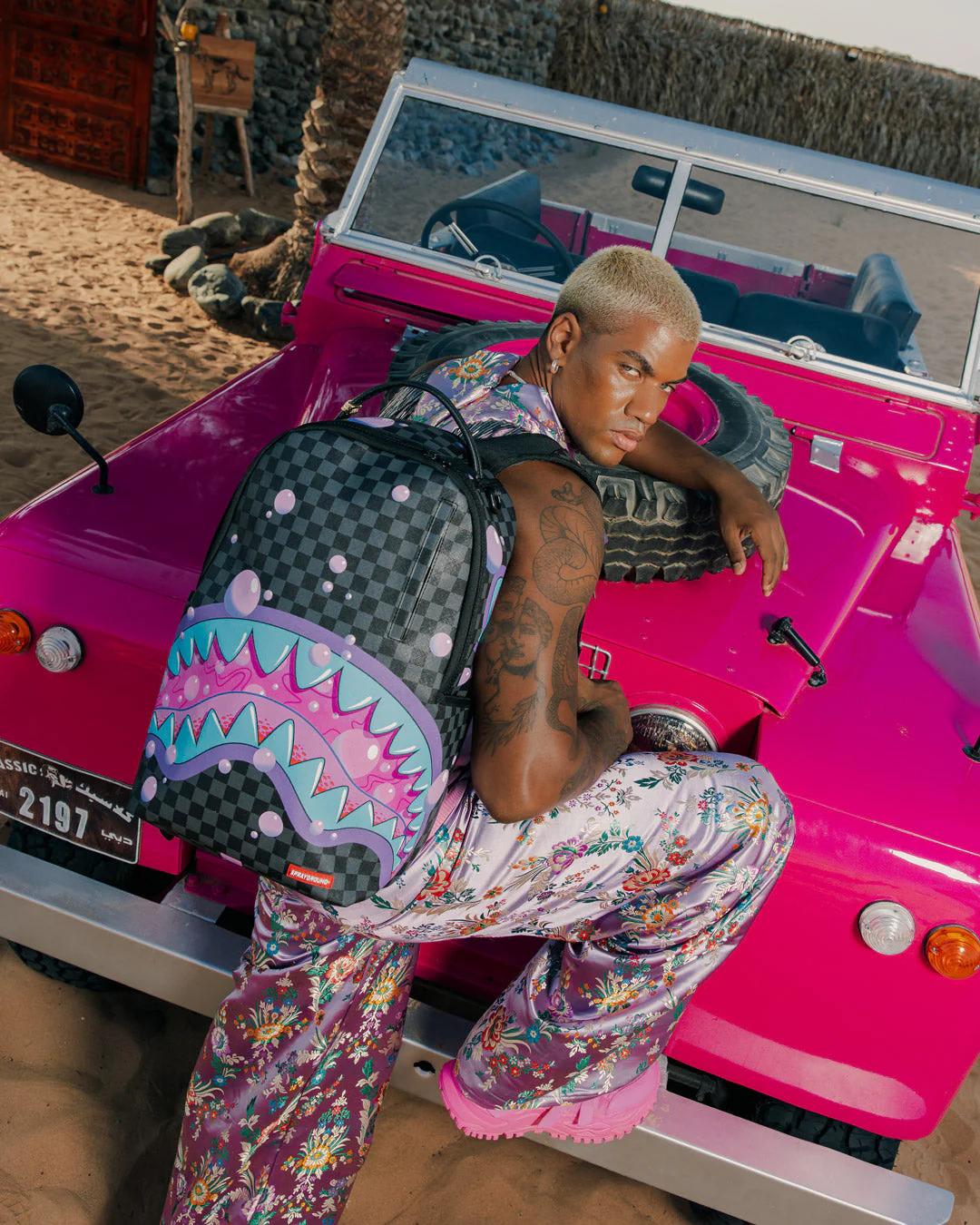 Sprayground New | PURPLE SLIME SHARK BACKPACK