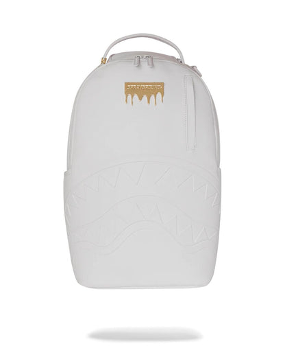 Sprayground Best Seller | GOLD BRICK LUXE WHITE BACKPACK