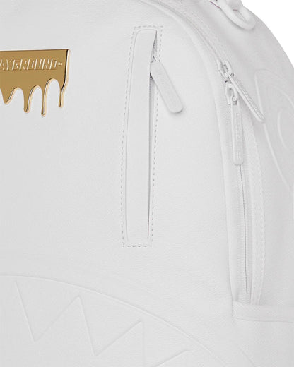 Sprayground Best Seller | GOLD BRICK LUXE WHITE BACKPACK