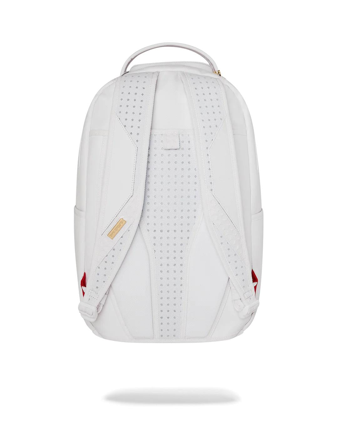 Sprayground Best Seller | GOLD BRICK LUXE WHITE BACKPACK